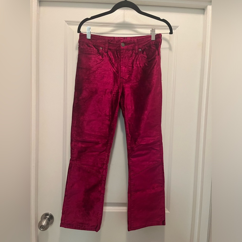 Free People Velvet Cropped Jeans